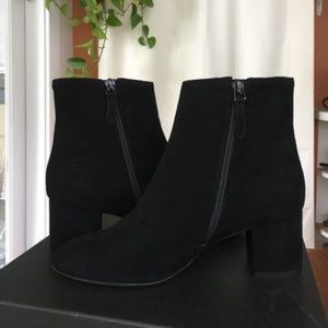 J. Crew Black Hadley Suede Ankle Boots/Booties